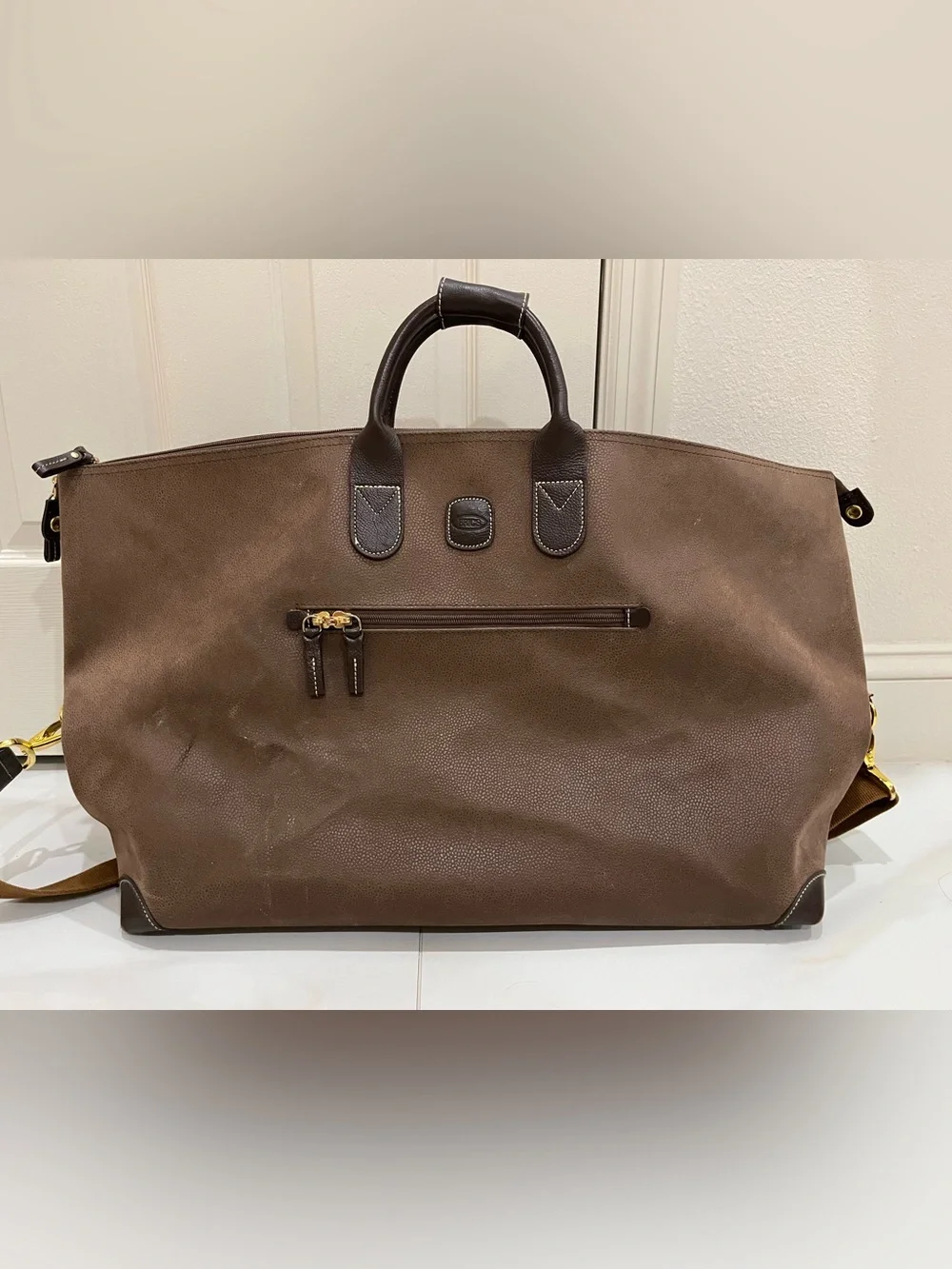 BRIC’S Classic Brown Weekender Bag - Men